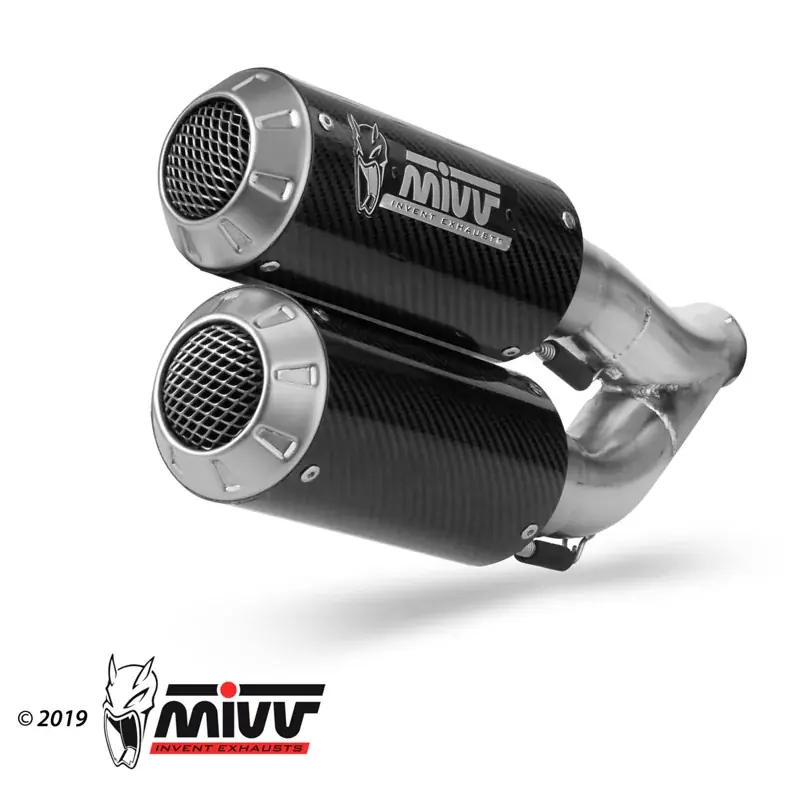 PAREJA DE SILENCIADORES DE CARBONO MIVV MK3 DUCATI MONSTER 821 2018-2020 / monster 1200 2017-2021 Sonderangebot