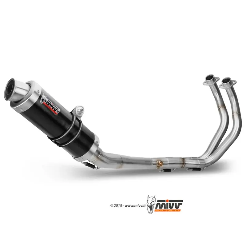 Preisknaller ESCAPE COMPLETO 2X1 MIVV GP ACCIAIO NERO YAMAHA MT-07 / FZ-07 2014-2024