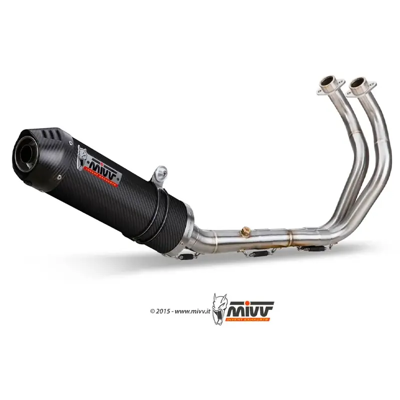 ESCAPE COMPLETO 2X1 MIVV OVALADO CARBONO-CARBONO YAMAHA MT-07 / FZ-07 2014-2024 Letzte Chance