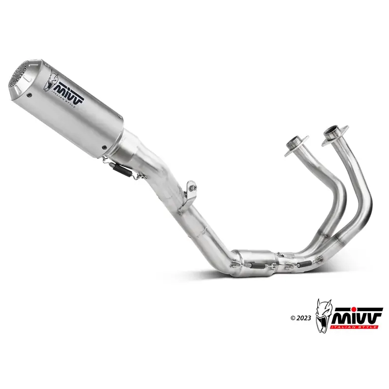 Abverkauf ESCAPE COMPLETO MIVV MK3 ACERO INOXIDABLE KAWASAKI NINJA 650 2024-2026 / Z650 2024-2026