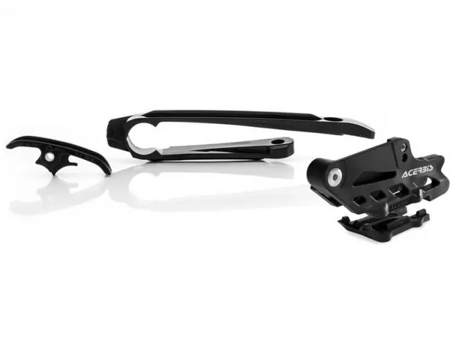 Acerbis Kettenführung + Schwingenschleifer Set Schwarz KTM EXC/EXC-F/TPI 250, 300, 350, 450, 500 2017- Super-Preis