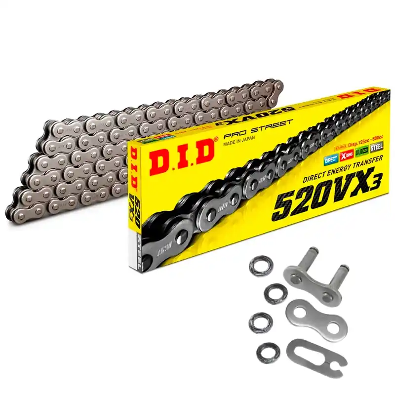 Mega-Angebot Cadena de transmision DID VX3 520 con cierre de CLIP ACERO