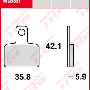 Neu Beta 200 Evo 2T, Bj. 09-, Bremsbeläge hinten, TRW Lucas MCB851, Organic Allround