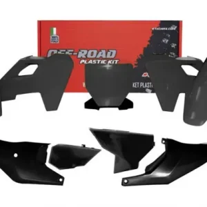 Racetech Plastik Kit komplett Schwarz für Husqvarna TC FC 125 250 350 450 2023-2025 Preis Gesenkt