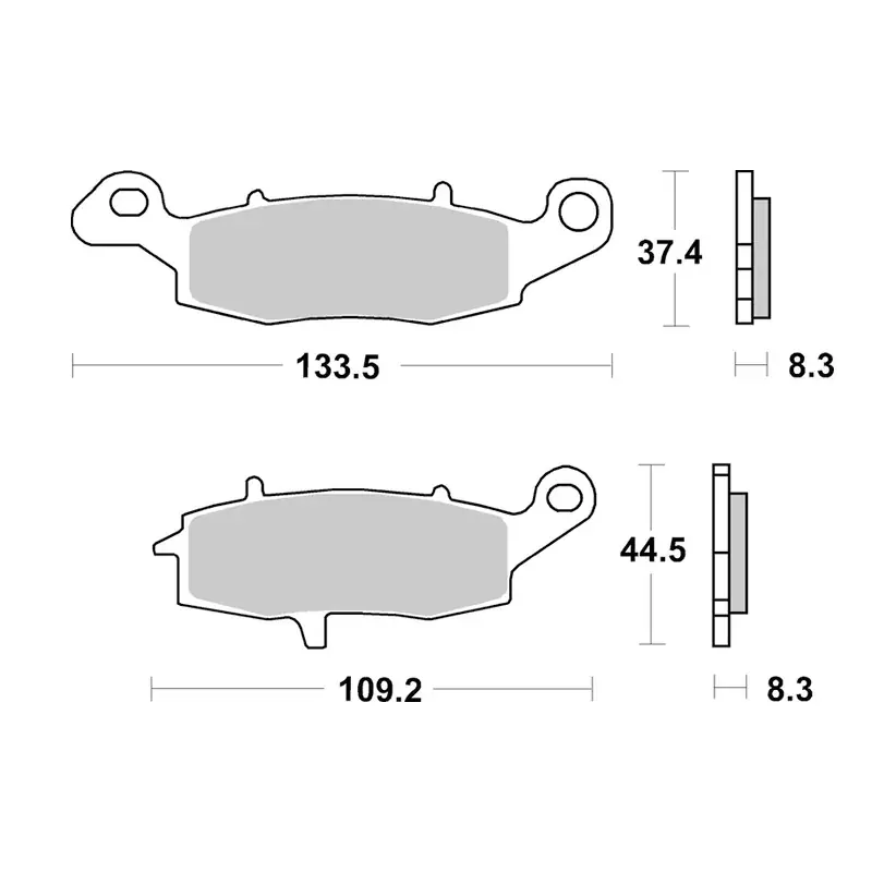 Jetzt Kaufen Pastillas de freno BREMBO SR 07KA18SR Pinza Derecha