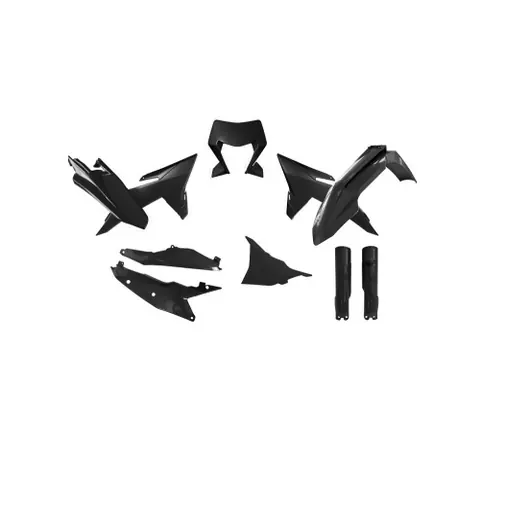 Rtech Full Plastik Kit Schwarz für KTM EXC, EXC-F TBI 250, 300, 350, 450, 500 2026- Nur Heute