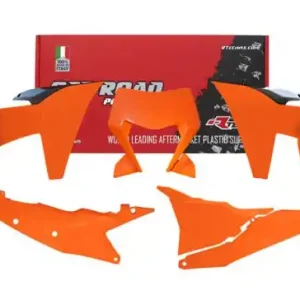 Rtech Full Plastik Kit mit Lampenmaske Orange für KTM EXC, EXC-F TBI 250, 300, 350, 450, 500 2024-2025 Finale Aktion