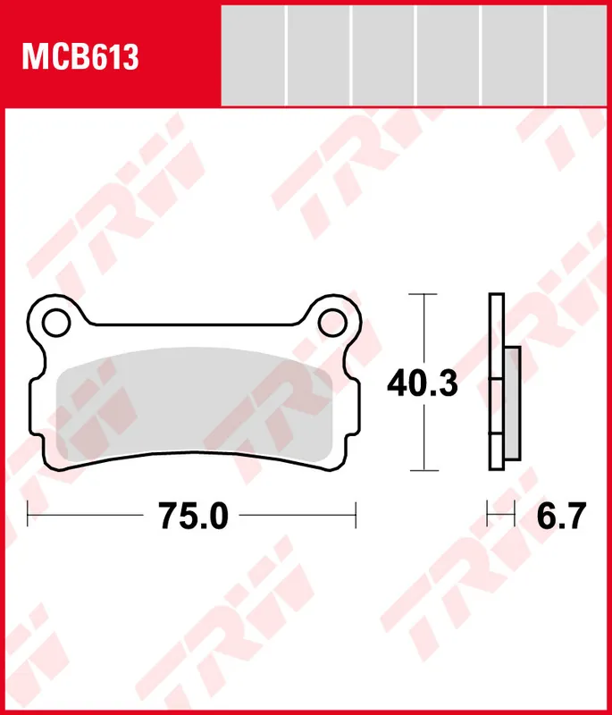 Beta 260 TR 35, Bj. 88-, Bremsbeläge hinten, TRW Lucas MCB613, Organic Allround Preisreduziert