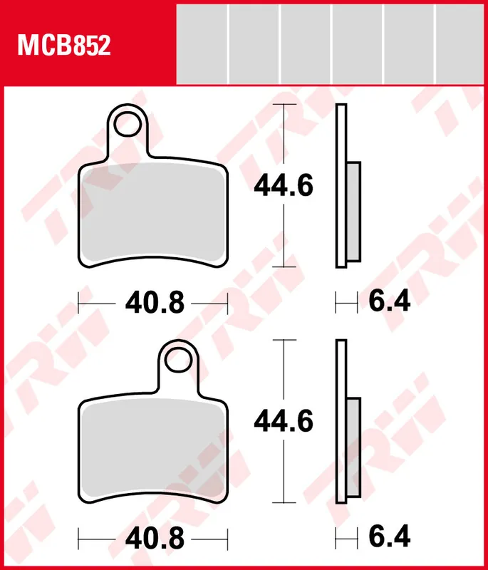 Sale Beta 270 Rev 3, Bj. 05-08, Bremsbeläge hinten, TRW Lucas MCB852, Organic Allround