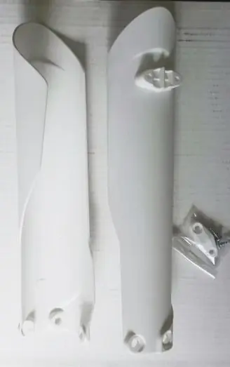 UFO Gabelschützer Weiß KTM SX, SXF 125, 250, 350, 450 2015-2022 / EXC 2016-2023 Neue Kollektion