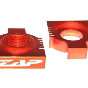 Jetzt Kaufen Kettenspanner Achsblöcke Orange KTM EXC 125, 200, 250, 300, 350, 400, 450, 525, 530 1998- / SX, SXF 1998-2012