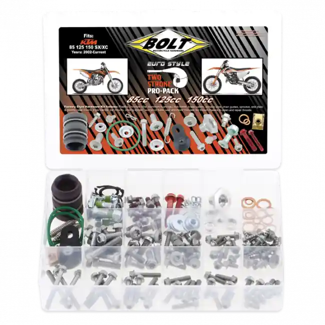 Aktuell Bolt Pro Schrauben Kit 180 teilig KTM SX 85, 125, 144, 150 2002-