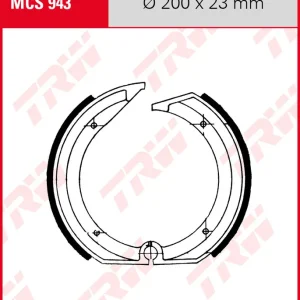 BMW K75 750 /2, Bj. 9/88-96, 75(K569), Bremsbeläge hinten, TRW Lucas MCS943, Organic Allround Super-Preis