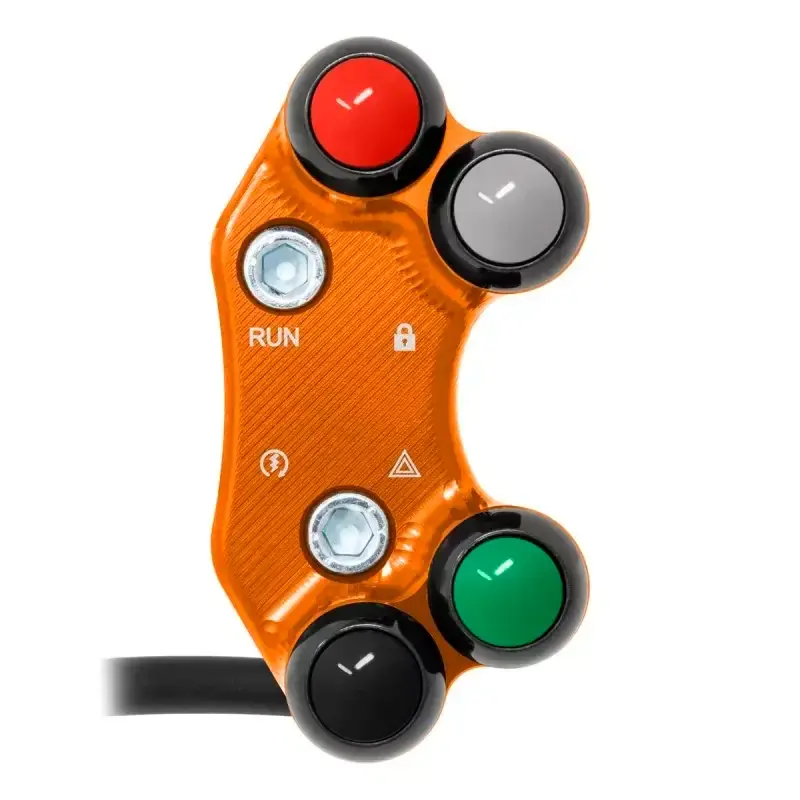 Wochenendangebot Interruptor de manillar derecho JETPRIME KTM 1290 SUPERDUKE-ADVENTURE orificios desalineados NARANJA