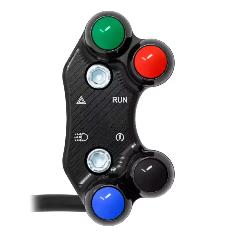 Interruptor de manillar izquierdo Racing JETPRIME  Ducati Multistrada 1200 (orificios alineados) con abrazadera BR 020R Knallerangebot