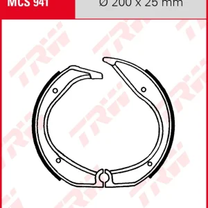 BMW R80 800 GS, GS Paris Dakar, Bj. 88-95, 247E, Bremsbeläge hinten, TRW Lucas MCS941 Bremsbacken Saisonangebot