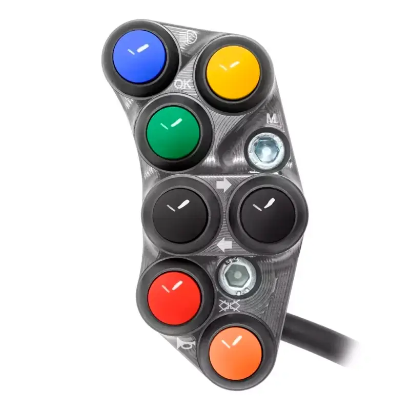 Top-Preis Interruptor de manillar izquierdo JETPRIME CALLE para TRIUMPH STREET TRIPLE 765 R 2023-2024 TITANIO