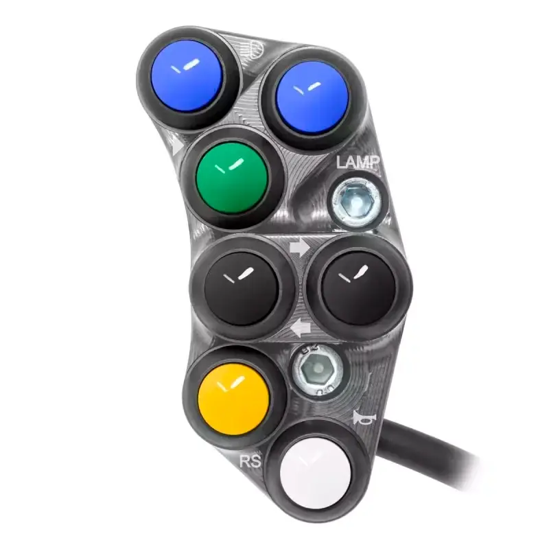 Neuheit Interruptor de manillar izquierdo JETPRIME RACING KAWASAKI ZX-10R - R 2021-2024 TITANIO