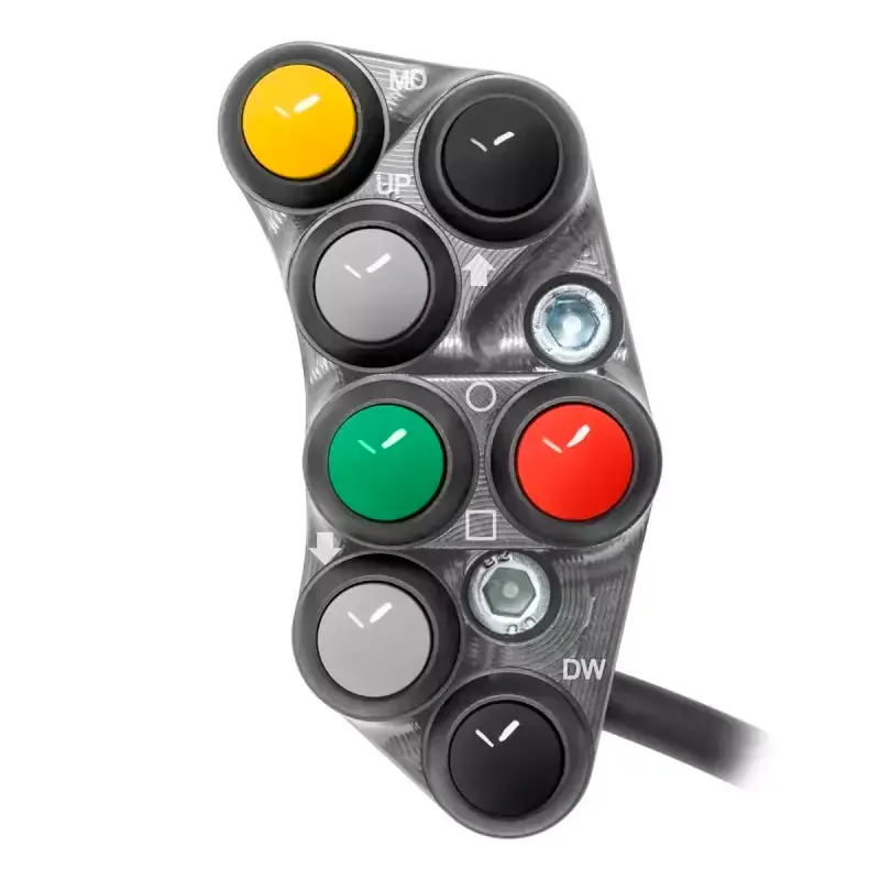 Aktuell Interruptor de manillar izquierdo JETPRIME RACING DUCATI PANIGALE V4 2025 TITANIO