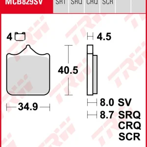 BMW S 1000 RR , Bj. 16-18, 2R10r, Bremsbeläge vorne, TRW Lucas MCB829SV, Sinter Street Kracherpreis