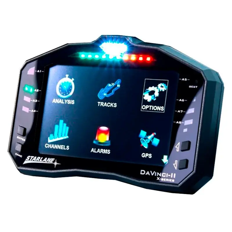 PANTALLA DE CRONÓMETRO DE DATOS GPS STARLANE DAVINCI II R X-SERIES YAMAHA YZF-R6 2017-2020 Finale Aktion