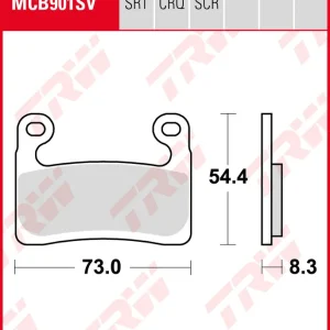 BMW S 1000 RR, Bj. 19-, 2R99, Bremsbeläge vorne, TRW Lucas MCB901SV, Sinter Street Kostenloser Rückversand