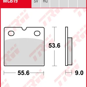 BMW R 1100 RS ABS, Bj. 98-01, 259, Bremsbeläge hinten, TRW Lucas MCB19, Organic Allround Wochenendangebot