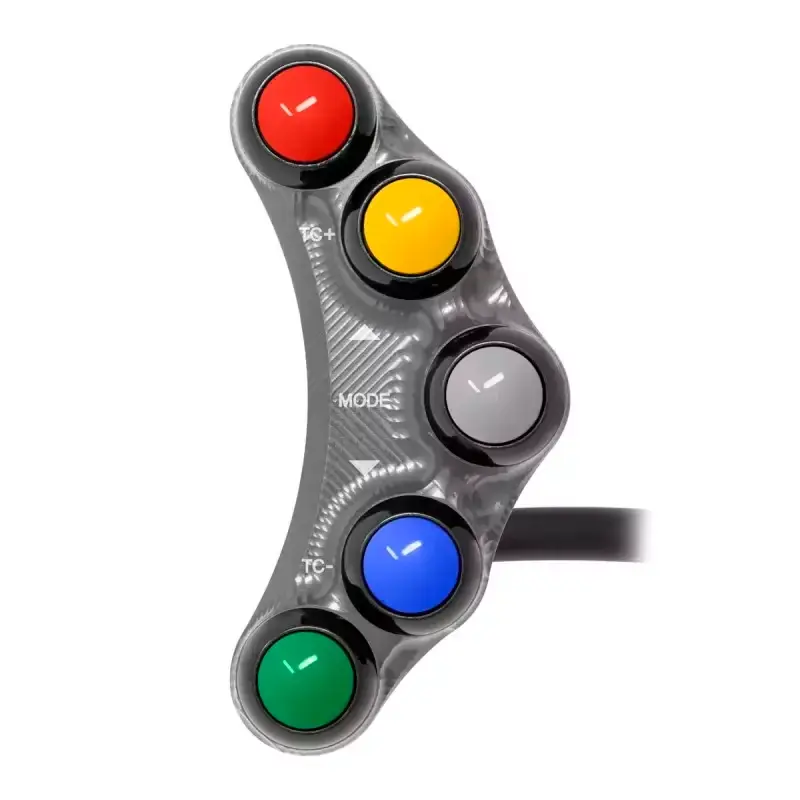 Piña Izquierda Racing 5 botones Jetprime APRILIA RSV4 R RR TITANIO Geprüft