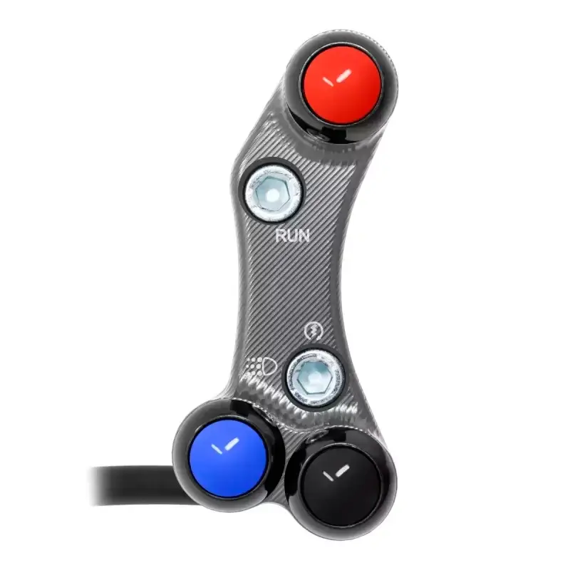 Ausverkauf Interruptor manillar derecho JETPRIME SUZUKI GSX-R 1000 2017-2021 ORIFICIOS DESALINEADOS TITANIO