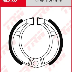 Billig Bombardier 50 Quest, Bj. 03-04, Bremsbeläge vorne, TRW Lucas MCS832 Bremsbacken