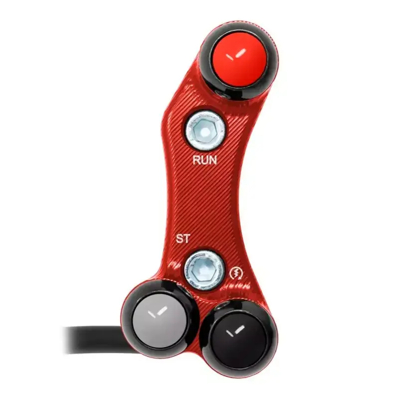 Interruptor de manillar derecho JETPRIME KAWASAKI ZX-6 / ZX-10 ROJO Preis Gesenkt