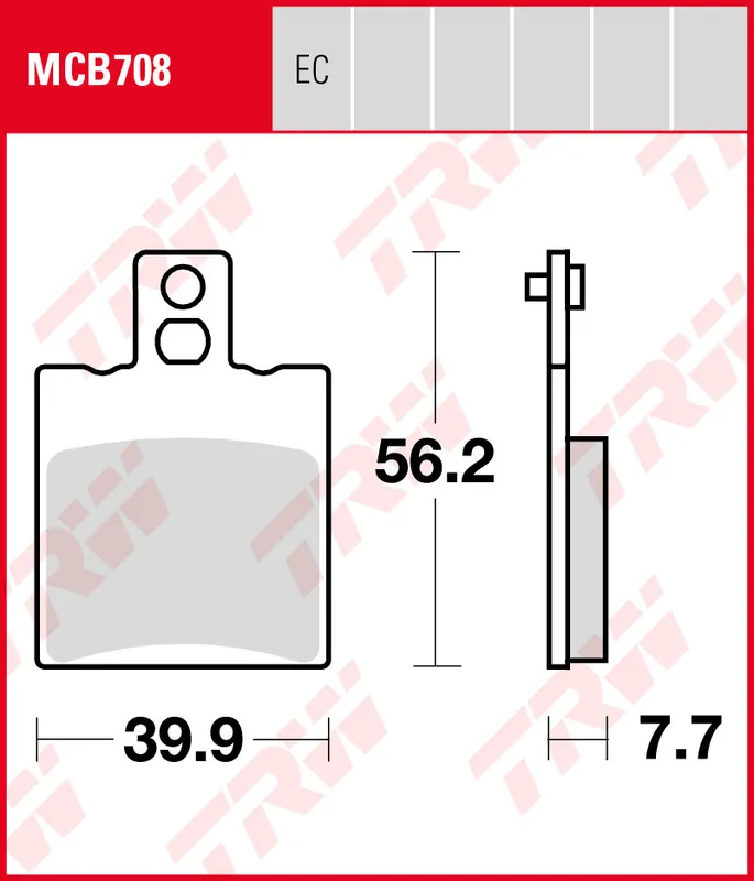 Meistverkauft Cagiva 50 Cucciolo, Bj. 97-, Bremsbeläge vorne, TRW Lucas MCB708, Organic Allround