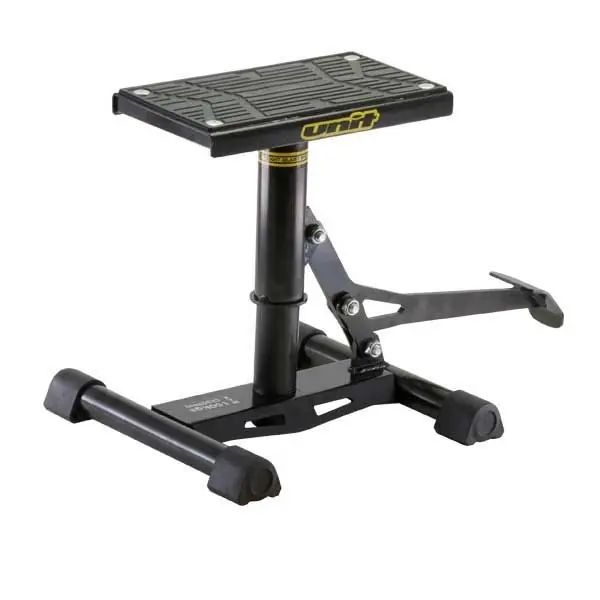 Unit Motorrad Hubständer Schwarz Nur Für Kurze Zeit