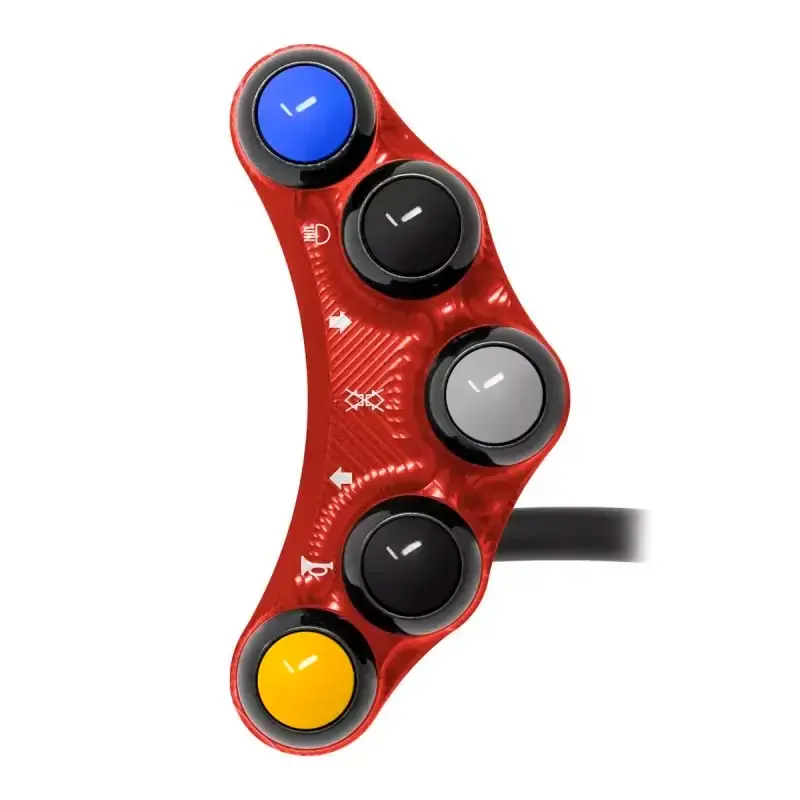 Piña Izquierda Versión Calle 7 botones JETPRIME BMW S 1000 RR / HP4 ROJO Mega-Angebot