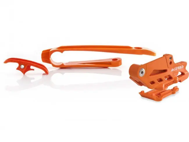 Acerbis Kettenführung + Schwingenschleifer Set Orange KTM EXC/EXC-F/TPI 250, 300, 350, 450, 500 2017- Kracherpreis