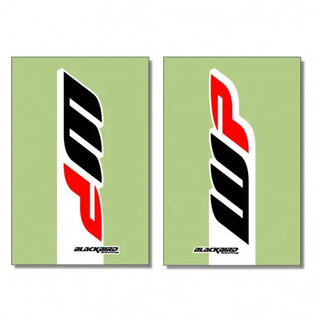 Sofort Bestellen Blackbird Gabelaufkleber WP Rot - Schwarz