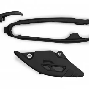 Top-Preis UFO Kettenführung + Schwingenschleifer Schwarz KTM SX, SX-F 125, 150, 250, 300, 350, 450 2023-