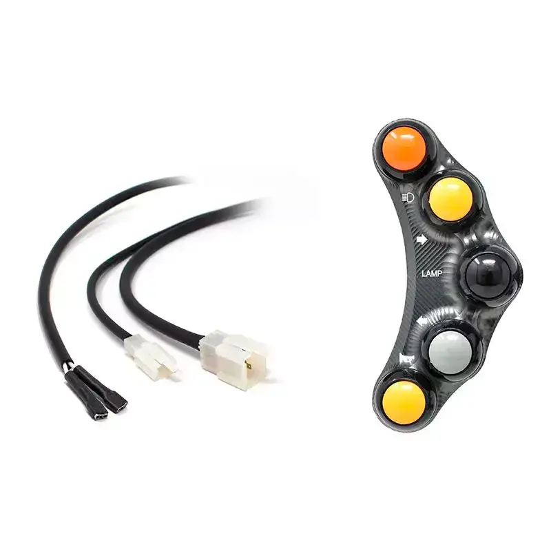 Neu Piña Izquierda 5 botones JETPRIME KAWASAKI NINJA 400 2018-2024 TITANIO