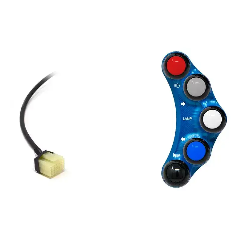 Piña Izquierda Racing 3 botones Jetprime YAMAHA XP T-MAX AZUL Direktkauf