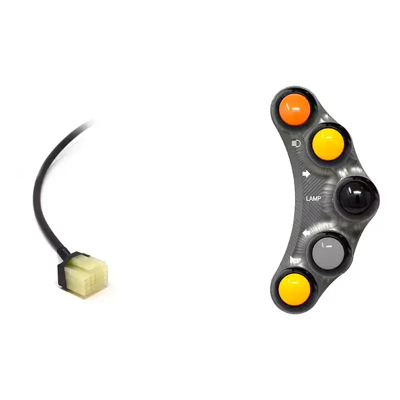 Piña Izquierda Racing 5 botones Jetprime YAMAHA XP T-MAX TITANIO Must-Have