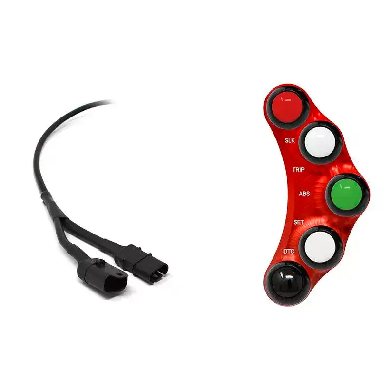 Piña Izquierda Racing 7 botones Jetprime BMW S 1000 RR / HP4 2009-2014 ROJO Kracherpreis