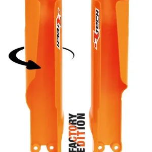 Garantierte Lieferung Racetech Factory Gabelschützer Orange KTM SX, SXF 125, 250, 350, 450 2023- / EXC 2024-