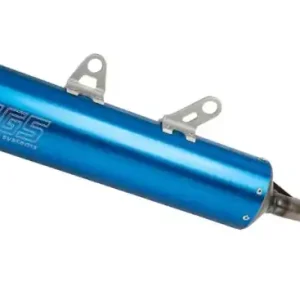 Highlight HGS Endschalldämpfer KTM SX TBI 250, 300 2023- / Husqvarna TC / GasGas MC Blau Carbon