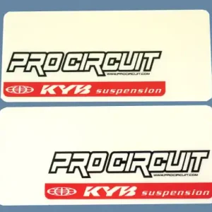 Kayaba KYB Pro Circuit Gabelaufkleber 24x12cm Begrenztes Angebot