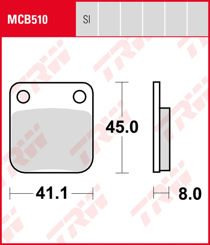 Jetzt Bestellen Daelim NS 125 II, Bj. 97-, SG125F, Bremsbeläge vorne, TRW Lucas MCB510, Organic Allround