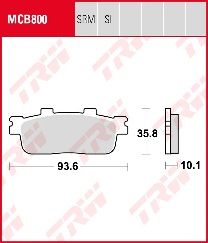 Daelim S3 125 EFI ABS, Bj. 17-, SDC007441-, Bremsbeläge hinten, TRW Lucas MCB800, Organic Allround Jetzt Bestellen
