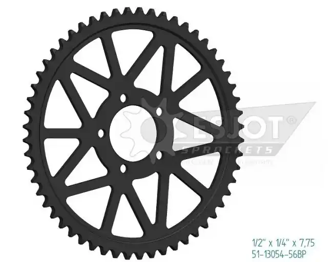 Zertifiziert Esjot Aluminium Kettenrad Surron LBX/L1E/YOUTH 60 Zähne Schwarz