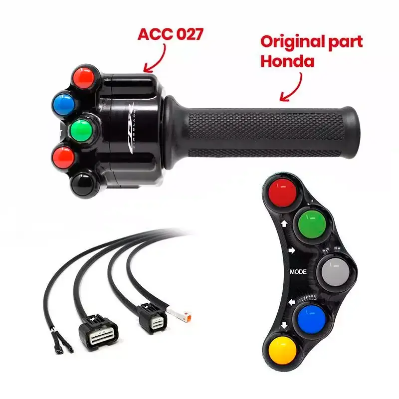 Saisonangebot Kit de interruptor de manillar izquierdo Racing + acelerador JETPRIME para Honda CBR 1000 RR-R