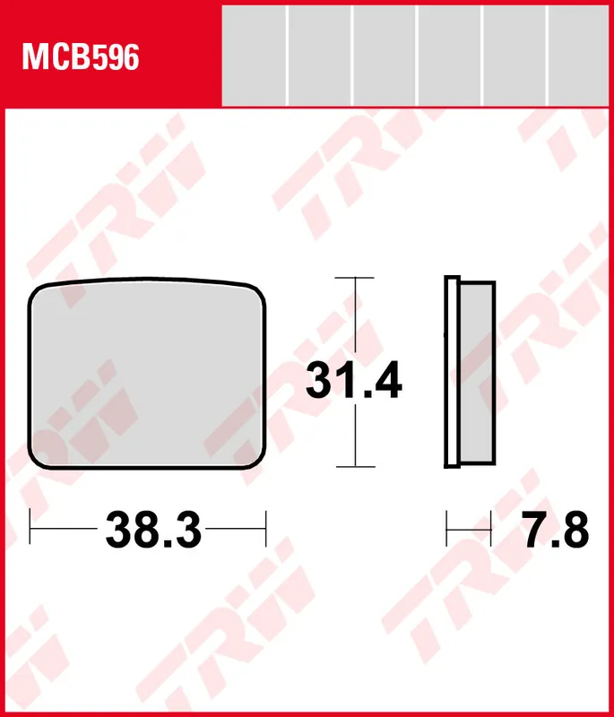 Jetzt Kaufen Derbi FD 50 Yumbo Extra, Bj. -84, Bremsbeläge vorne, TRW Lucas MCB596, Organic Allround