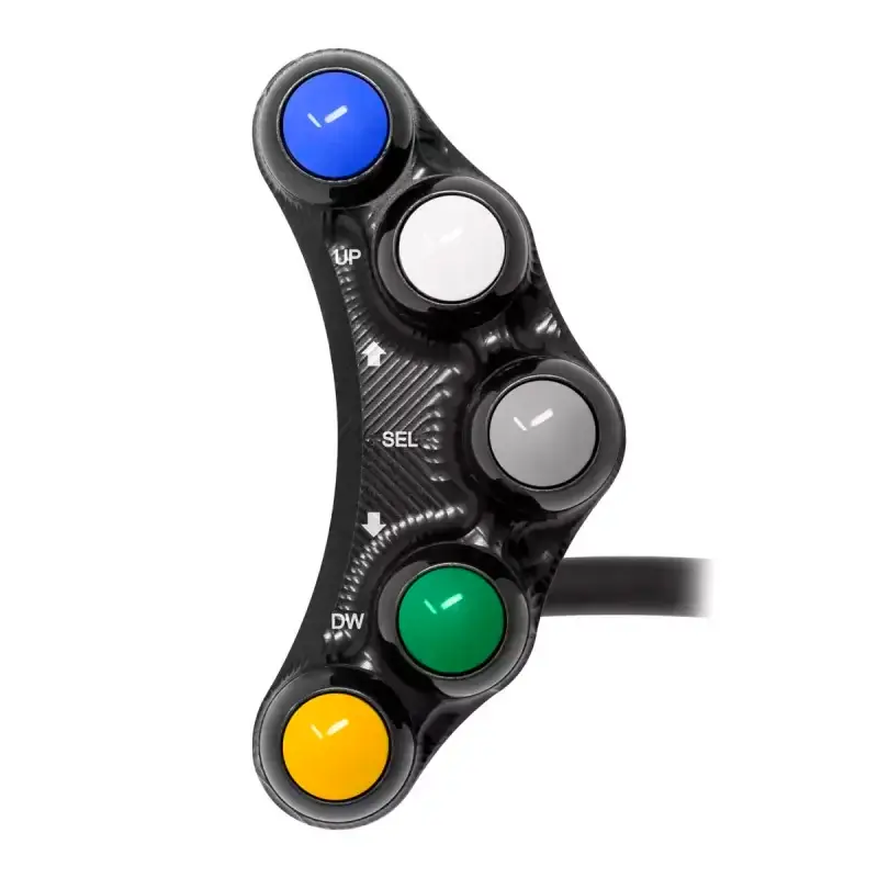 Saisonangebot Interruptor de manillar deportivo izquierdo para tablero I2M Chrome PRO 2 KAWASAKI / HONDA/ BMW / DUCATI / YAMAHA / MV AGUSTA